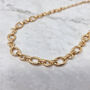 Bold Textured 18k Gold Vermeil Plated Link Necklace, thumbnail 1 of 7