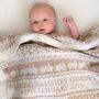 Blenheim Personalised Cashmere Baby Blanket, thumbnail 1 of 6