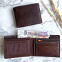 Men's Brown Buffalo Leather Wallet Rfid Protected, thumbnail 1 of 3