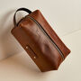 Personalised Leather Wash Bag, thumbnail 3 of 5