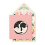 Handmade Cats Ying Yang Personalised Greeting Card, thumbnail 1 of 3