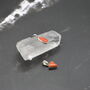 Red Coral Silver Pendant Necklace: Dainty Gemstone, thumbnail 6 of 6