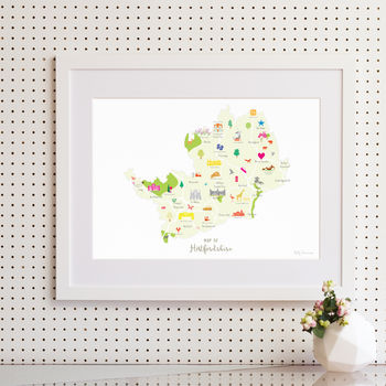 Personalised Hertfordshire Map: Add Favourite Places, 2 of 4