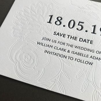 Letterpress Wedding Invitation: Fleur, 5 of 5
