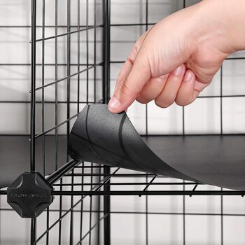 Twelve Cube Wire Grid Storage Shelving Unit, 7 of 9