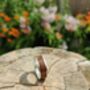 Silver And European Walnut Inlay Ring Coated, thumbnail 6 of 7