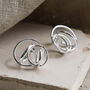 Sterling Silver Swirly Studs, thumbnail 2 of 4
