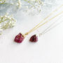 Personalised July Ruby Birthstone Necklace, thumbnail 7 of 11