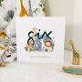 Safari Friends 6th Birthday Card, thumbnail 2 of 2