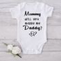 Mummy Will You Marry My Daddy Proposal Baby Vest, thumbnail 1 of 3
