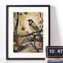Morning Bird Song Illustration Art Print, thumbnail 2 of 3