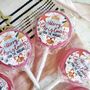 Personalised 'Merry Xmas' Pink Bauble Small Lollipops, thumbnail 2 of 5