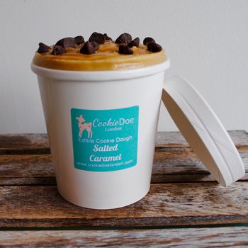 Four X Salted Caramel Edible Cookie Dough Tub, 2 of 3