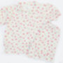 Girls English Rose Pink Floral Summer Cotton Pyjama Set, thumbnail 6 of 8