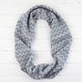 Zig Zag Knitted Circle Scarf, thumbnail 6 of 6