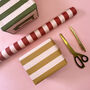 Luxury Candy Cane Stripe Christmas Wrapping Paper, thumbnail 3 of 4