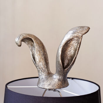 Antique Silver 'Hare' Table Lamp, 4 of 6