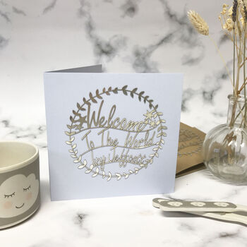 Personalised New Baby Papercut Card, 5 of 9