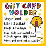 'Thanks A Latte' Personalised Gift Card Holder, thumbnail 2 of 2