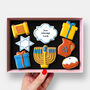 Personalised Hanukkah Iced Cookies Letterbox Friendly Gift, thumbnail 1 of 10