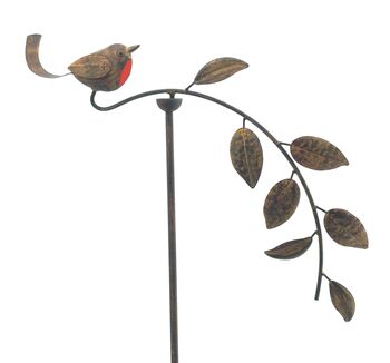 128cm Robin Wind Spinner Metal Garden Statue Memorial Gift, 4 of 8