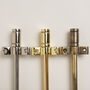 Nickel Stair Rods With Piston Finials, thumbnail 5 of 6