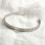 Personalised Hammered Stainless Steel Torque Bangle, thumbnail 7 of 9