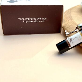 Wine Bottle And Glass Keyring, 2 of 2