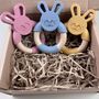 Silicone And Beech Wood Bunny Teether, thumbnail 5 of 7