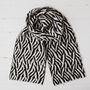 Zebra Lambswool Reversible Scarf, thumbnail 2 of 12