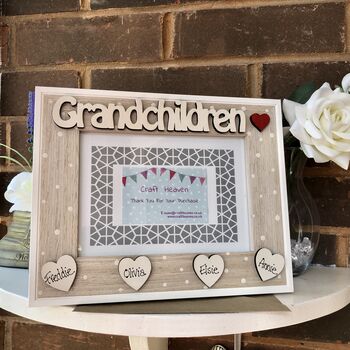 Personalised Grandchildren Photo Frame Mother's Day, 6 of 7