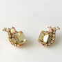 Swarovski Crystal Cluster Earrings, thumbnail 2 of 3