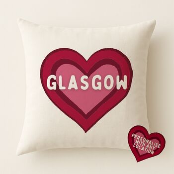Personalised Home Is Where The Heart Is Cushion, 3 of 4