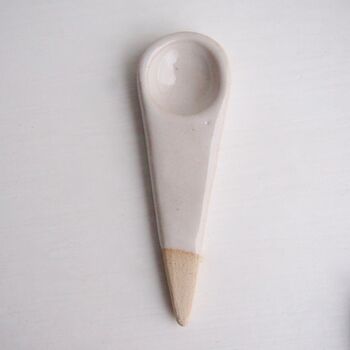 Handmade Small Pottery Salt Spice Scoop Spoon, 6 of 8