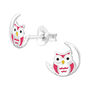 Night Owl Sterling Silver Earrings, thumbnail 3 of 5