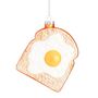 Fried Egg On Toast Christmas Decoration, thumbnail 1 of 3