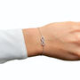 Small Infinity Bracelet Rose Or Gold Plated 925 Silver, thumbnail 2 of 10