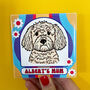 Personalised Groovy Retro Dog Mum Dog Lover Mug, thumbnail 4 of 12
