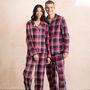 Red Tartan Cotton Flannel Family Christmas Pyjamas, thumbnail 2 of 8