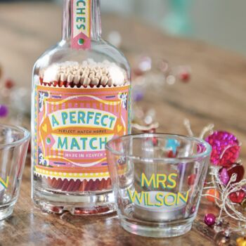 Personalised Perfect Match Bottle And Votives, 4 of 5