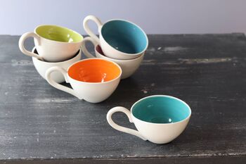 Handmade Porcelain Tea Or Coffee Cup, 8 of 11