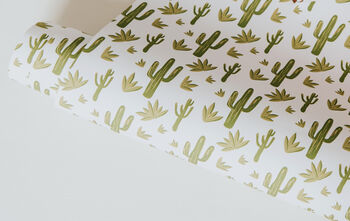 Luxury Cactus Wrapping Paper, 3 of 3