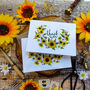 Sunflower Curl Thank You Cards And Envelopes, thumbnail 7 of 7