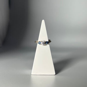 Sapphire And Cubic Zirconia Ring, 2 of 3