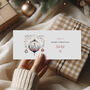 Personalised Christmas Money Wallet Vintage Bauble Design, thumbnail 1 of 3
