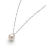 Silver Single Real Seed Pearl Necklace, thumbnail 1 of 3