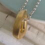 Infinity 22ct Gold Vermeil Triangle Pendant, thumbnail 1 of 3