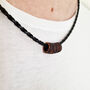 Personalised Men's Wooden Family Bead Necklace, thumbnail 4 of 6