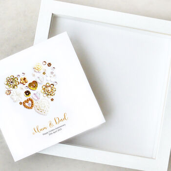 Personalised Golden Wedding Anniversary Card, 4 of 4