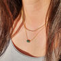 18k Gold Vermeil Plated Raw Birthstone Necklace, thumbnail 2 of 5